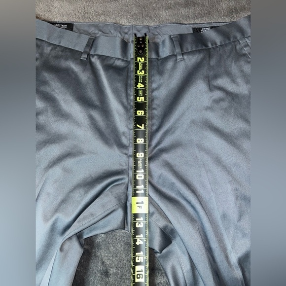 Nordstrom Men’s Shop Size 38W 32L Gray Athletic Fit Wedding Office Dress Pants - Picture 6 of 13